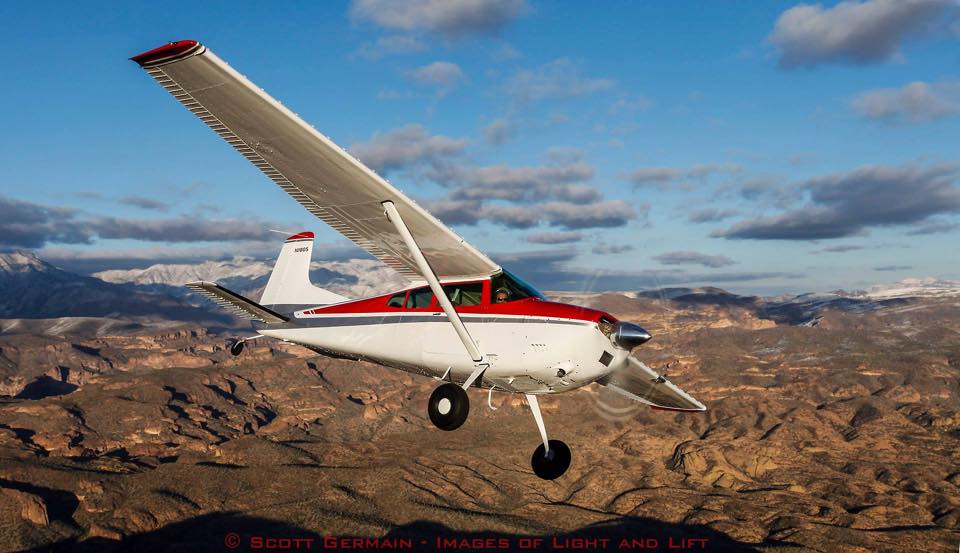 Pilot in training flying with student pilot insurance from Avemco